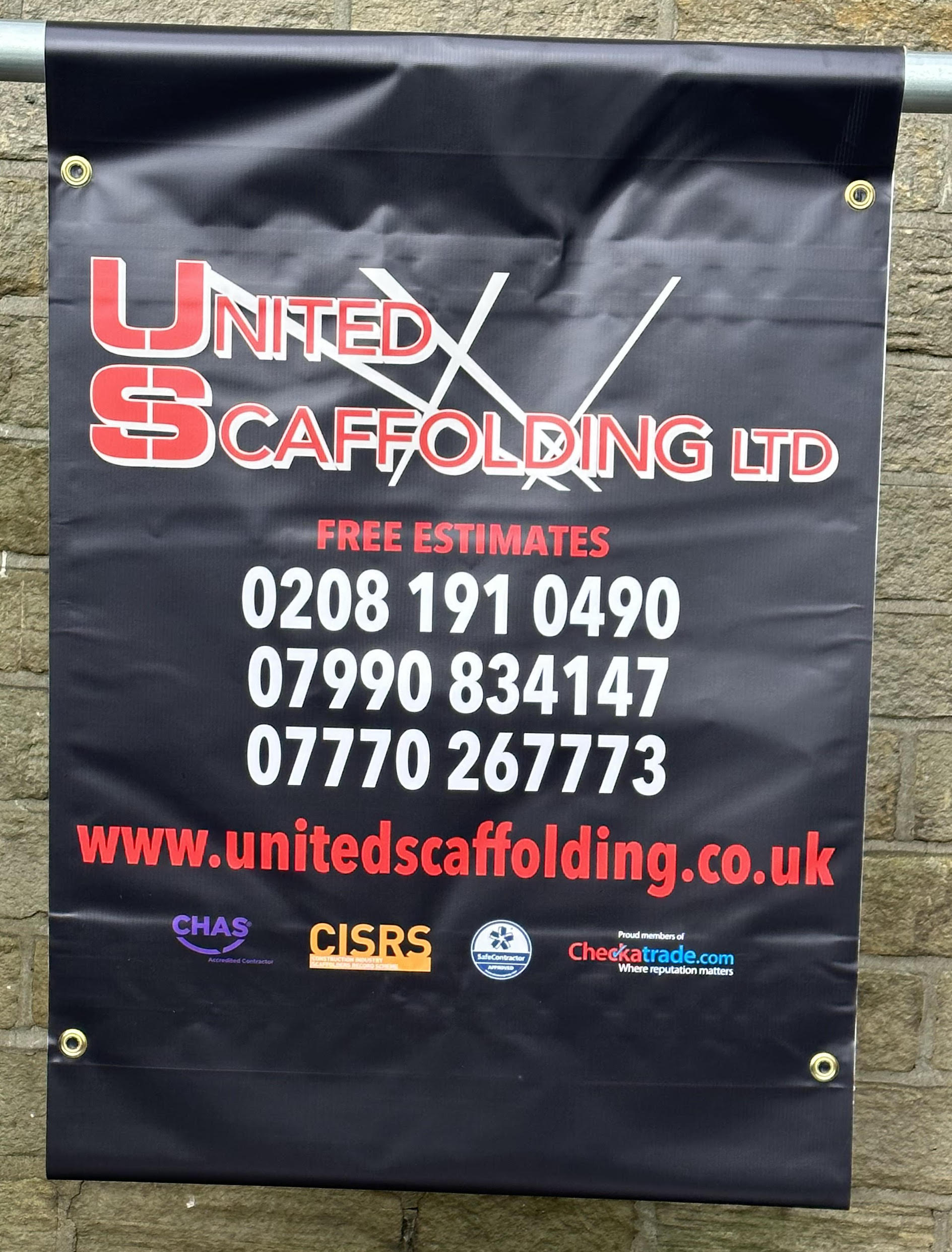 scaffolding banners